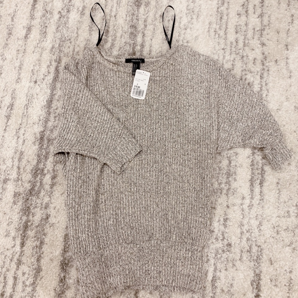 Forever 21 Grey (oatmeal) Knit Top